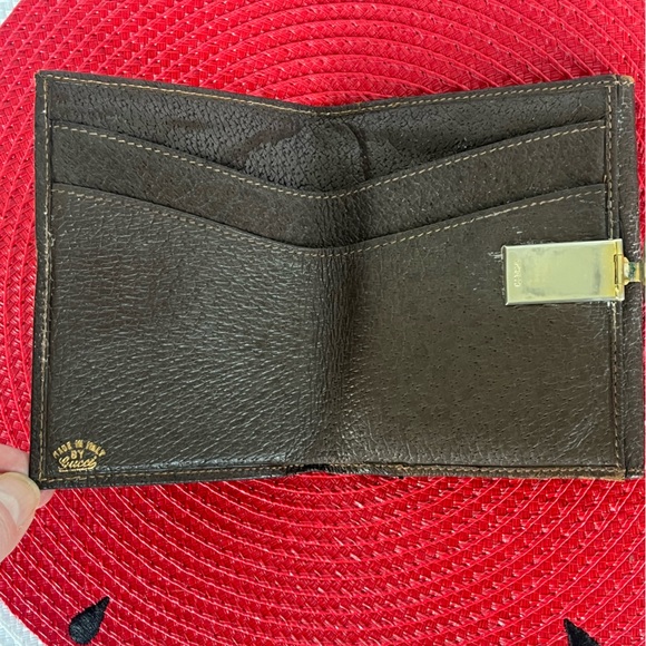 Vintage Gucci Brown Leather Bifold Wallet - Picture 6 of 8